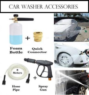 Bestonzon Quick Release High Pressure Watering Adjustable Plastic Hand Press Water Car Wash Accessories (Black), Size: 16cm×14cm×5cm