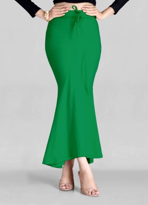 SCUBE DESIGNS Flared Saree Shapewear Green (M) Lycra Blend