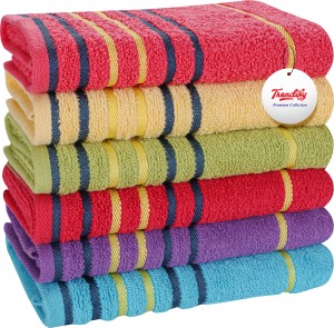 Set of 3, Cotton Hand Towels, 390 GSM, 33 X 51 CM - STAMIO
