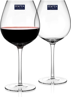 BINZO (Pack of 6) Big Burgundy 100% Crystal Wine Glass, Giant Size Glasses  for Red, White Wines, Long Stem Glasses Glass Set Wine Glass Price in India  - Buy BINZO (Pack of