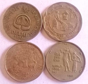 MANMAI COINS 100 Coins LOT - KG VI GEORGE - 1/2 Anna - CIRCULATED