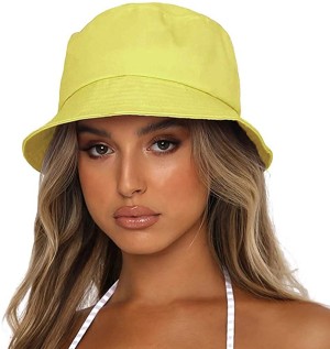  Women Bucket Hat Foldable Cotton Sun Beach Hat
