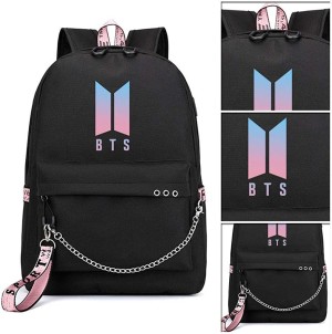 HeartInk BTS Bangtan Boys KPOP Theme Fan Art Laptop Bag Casual School  Backpack (COMBO OF 3-SIZE BAGS) 35 L Laptop Backpack Black - Price in India