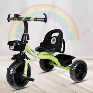 DIYANK BABY TRICYCLE FOR KIDS WITH FRONT AND BACK BASKET PINK COLOUR KIDS TRICYCLE RECOMMENDED TRICYCLE FOR BABY GIRL OR TRICYCLE FOR BABY BOY OR TRICYCLE FOR TODDLER GIRL OR TRICYCLE FOR