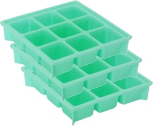 Ice Pop Molds BPA Free 12 Popsicle Molds Tray Food Grade Silicone Frozen Ice  Cream Maker 2PCS Blue&green 