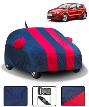 Car Half Cover for Winter Summer Autumn Compatible with VW Polo VI - Car  Cover Small Car Grey Exterior and Indoor Area