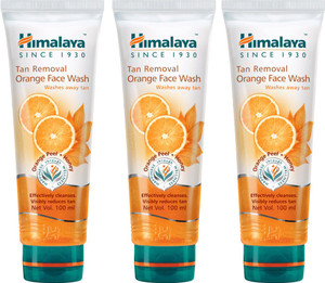 himalaya orange tan removal face wash