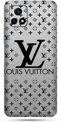 CLAXA Silver Louis Vuitton Skin For Apple iPhone 13 Pro Max Back