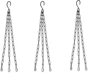 Hanging Chain Hanging Replacement Chain Plant Basket Hanging Chain Hooks Wind Chimes Hanging Hook - 50cm Style 1, Size: 40cm or 50cm