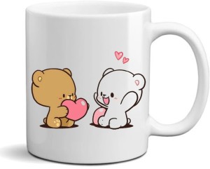 White Ceramic Dudu Bubu Coffee Mug, For Gifting, 325 ml at Rs 249