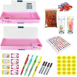  anjanaware Colour Fun Combo Kit, Assorted Items, Gifting  Kit, Drawing Book, Wax Crayons, Pencil, Eraser, Sharpner, Tempera  Colors