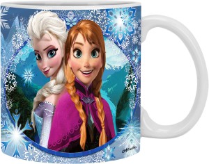 TrendoPrint Frozen Elsa Anna Cartoons With Coaster (Plate) Ceramic Coffee  Milk Tea Cup (350Ml) Best Gift For Happy Birthday, Anniversary, Friendship  Day, Kids, Friends, Brother, Sister, Boys, Girls, Son, Daughter_(MC-26)  Ceramic Coffee