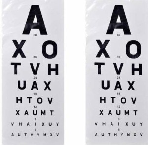 G- Matronix Plastic English Eye Test Chart Vision Test Chart Price