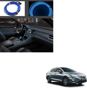 After cars EL Wire Interior Ambient Neon Light for Honda City Old with  Adapter 5 Meter Car Fancy Lights Price in India - Buy After cars EL Wire  Interior Ambient Neon Light