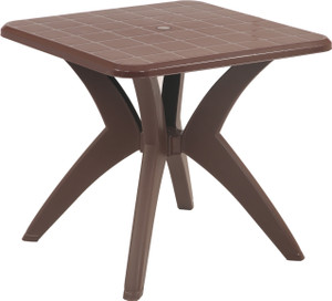 Supreme Melody Four Seater Dining Table Globus Brown Plastic Outdoor Table