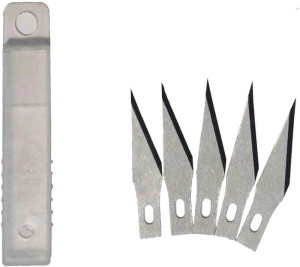 DEZIINE Precision Craft Knife with 5 Spare Blades of Craft and