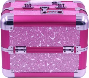 NFI essentials Printed Makeup Box Set of 2 Cosmetic Box Jewellery Bridal  Box Trousseau Box Vanity Beauty Case Organizer for Wedding Makeup Bag for