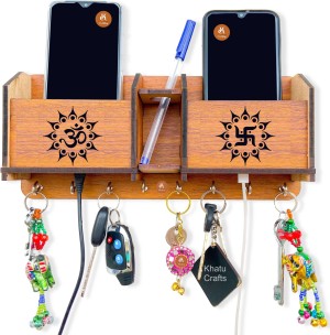 LAAYO Wooden Key Holder & Mobile Holder for Wall 7 Hook Stand Wooden for  Home Wall Wood Key Holder Price in India - Buy LAAYO Wooden Key Holder & Mobile  Holder for