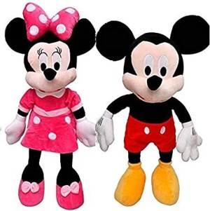 WIPLK Minnie Mouse Doll Kids Plush Soft Toy 40cm Height Pink and Black  Color - 40 cm - Minnie Mouse Doll Kids Plush Soft Toy 40cm Height Pink and  Black Color .