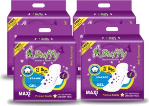 www.buffy.co.in Buffy Antibacterial Sanitary Pads at Rs 40/pack in