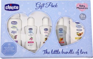 Chicco Baby Moments Delight Gift Pack Green, Ideal Baby Gift Sets 0m+ (8  Items)