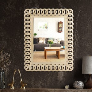 MemeHO Wooden Full Length Standing Mirror, Floor Mirror with Stand ,  Dressing Mirror , Rectangle Standing Mirror (Color - White) Decorative  Mirror Price in India - Buy MemeHO Wooden Full Length Standing