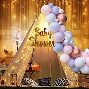 Baby shower curtain decoration 2025