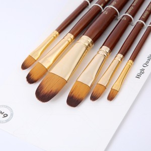 13pcs Artist Filbert Paint Brushes Set Soft Anti-Shedding Nylon Hair Wood  Long Handle for Acrylic Oil Watercolor Gouache Paint - AliExpress