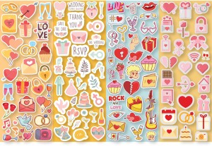 PrettyBuggy 21 cm Kawaii Stickers for Journals Self Adhesive Sticker Price  in India - Buy PrettyBuggy 21 cm Kawaii Stickers for Journals Self Adhesive  Sticker online at