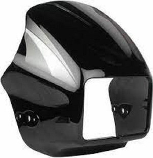 TOYVILA Royal Auto Parts Front Visor for Hero Splendor pro Black