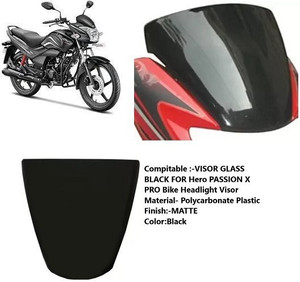 zalak Headlight Visor For passion Pro Type 3 2016 Black Grey
