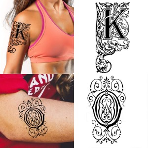 Buy Ordershock Waterproof LV Name Letter Temporary Body Tattoo