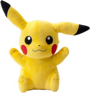 Pokemon - Peluche Pikachu avec pomme 25 cm - Figurine-Discount