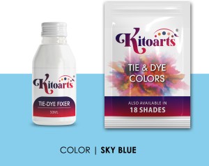 Kitoarts Black Dye for Jeans Cloth 50 Gram, Fixer 50 Ml, Fabric Dye for  Cloth Permanent - Price History