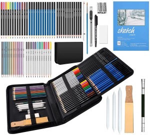 YAKONDA Art Set/Artists Sketching Drawing Materials