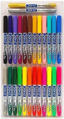 DOMS Brush Pens Set (Set of 26) Best Birthday Gift for Kids  - 26 Brush Pens Set