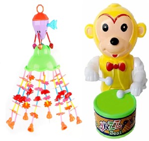 QuickToys Musical Sweet Sound Little Chime Rattle Junior for Kids. Sweet  Sound Makes The Infant Happy