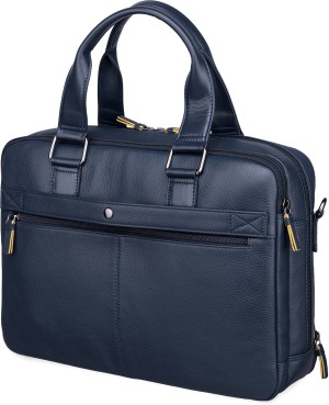 Chester Double Zip Laptop Bag - Navy Blue – Mai Soli