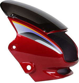 Care Zone Visor Suitable for Bike Super Splendor NM Silver Red