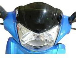 zalak Front Visor for Maestro Edge red Bike Headlight Visor