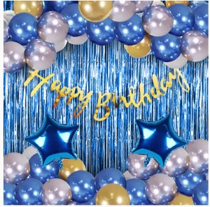 TTimmo4 White and Golden Birthday Decorations Theme for Girls Boys
