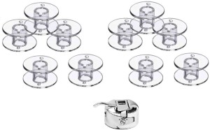 ZENITH 15 Plastic Transparent Bobbins for Any Automatic Sewing