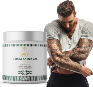 7 Days Premium Tattoo Shiner Gel for All 50gm  7 Days Organic