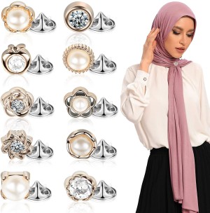 HASTHIP 8 Pairs Magnetic Brooch Hijab Pins for Women Multi-Use Clothing  Button Pins Brooch Price in India - Buy HASTHIP 8 Pairs Magnetic Brooch Hijab  Pins for Women Multi-Use Clothing Button Pins