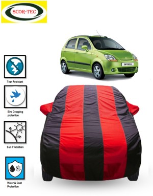 Waterproof CAR Cover for Chevrolet Spark with Mirror Pocket ( Spark CAR  Cover, Spark CAR Cover Waterproof