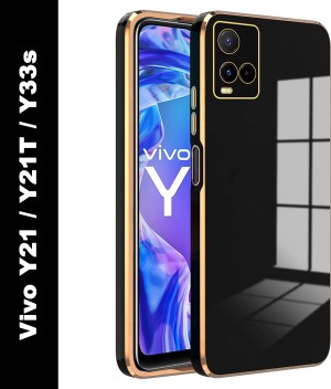 Vivo Y21 Back Cover Gold plated Cover - Supreme LV Mix