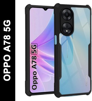 NSTAR® Bumper Transparent Silicon Case for Oppo A78, Oppo A78 4G Back  Cover for Oppo A78