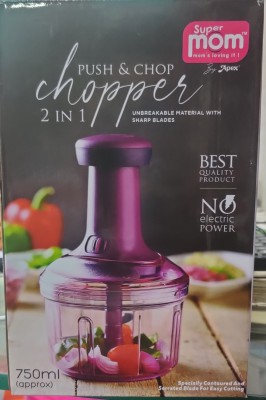 Apex Push & Chop Chopper 2 in 1 - 750ml (Approx) - SamaHomeStore