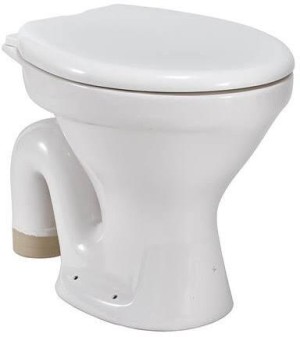 Combo of Belmonte Toilet Seat Square S Trap with Sofia Pedestal Wash Basin  - White