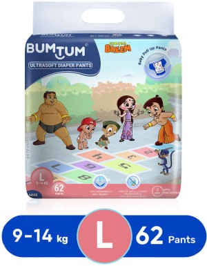 BUMTUM Baby Diaper Pants Double Layer Leakage Protection High Absorb  Technology - L - Buy 62 BUMTUM Cotton Pant Diapers for babies weighing < 14  Kg